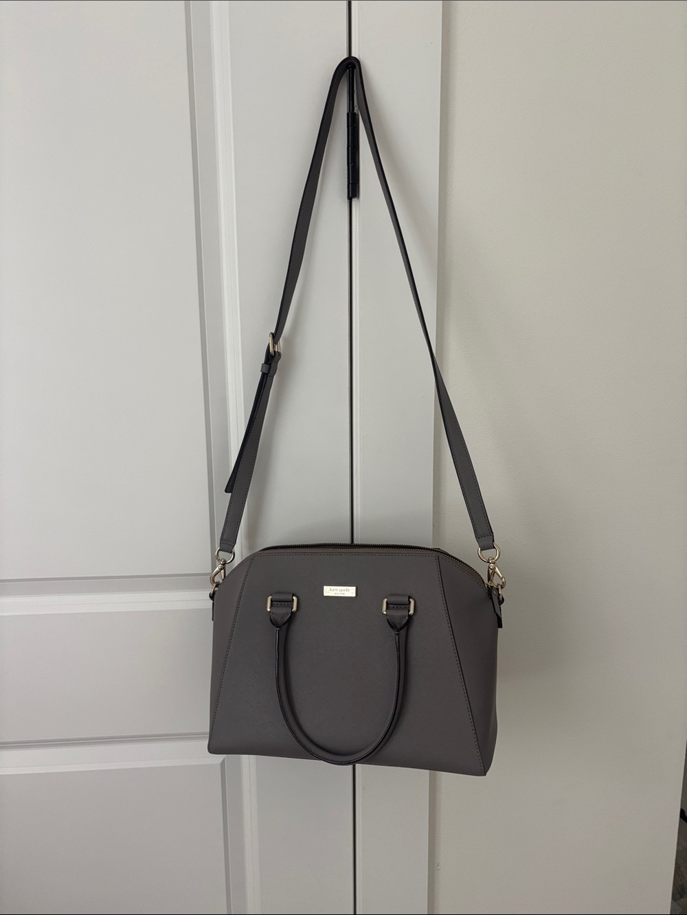 Kate Spade grey/purple purse